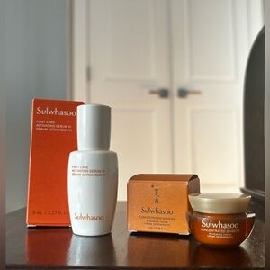 SULWHASOO ginseng renewing cream and first care activating serum mini
